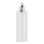 Plastic fles in felle kleuren met bijpassende dop 750 ml kleur wit vijfde weergave