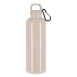 Plastic fles in felle kleuren met bijpassende dop 750 ml kleur beige