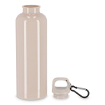 Plastic fles in felle kleuren met bijpassende dop 750 ml kleur beige tweede weergave