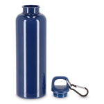 Plastic fles in felle kleuren met bijpassende dop 750 ml kleur donkerblauw tweede weergave