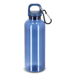 Plastic fles in heldere transparante kleuren 500 ml kleur doorzichtig blauw