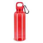 Plastic fles in heldere transparante kleuren 500 ml kleur doorzichtig rood