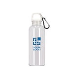 Plastic fles in heldere transparante kleuren 500 ml met afdrukgebied