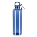 Plastic fles in heldere transparante kleuren 750 ml kleur doorzichtig blauw