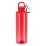 Plastic fles in heldere transparante kleuren 750 ml kleur doorzichtig rood