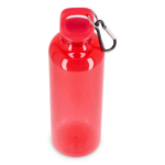 Plastic fles in heldere transparante kleuren 750 ml kleur doorzichtig rood derde weergave