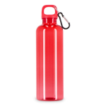 Plastic fles in heldere transparante kleuren 750 ml kleur doorzichtig rood vierde weergave