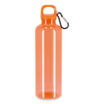 Plastic fles in heldere transparante kleuren 750 ml kleur doorzichtig oranje