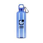 Plastic fles in heldere transparante kleuren 750 ml met afdrukgebied