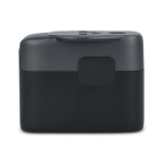 Compacte reisadapter bruikbaar in meer dan 150 landen kleur zwart vierde weergave