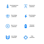 Compacte reisadapter bruikbaar in meer dan 150 landen kleur zwart