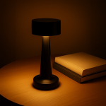 Tafellamp met 3 lichtstanden en touchsensor aan de bovenzijde kleur zwart vijfde weergave