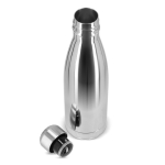Thermofles van gerecycled staal met glanzende afwerking 500 ml kleur glanzend zilver vierde weergave