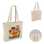 Katoenen tas OEKO-TEX met ritssluiting 320 g/m²