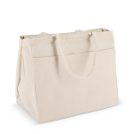 Katoenen tas OEKO-TEX met meerdere vakken 320 g/m² kleur beige derde weergave
