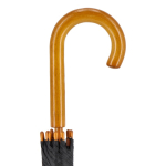 Paraplu in diverse kleuren met gebogen houten handvat Ø103 kleur zwart vijfde weergave