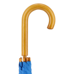 Paraplu in diverse kleuren met gebogen houten handvat Ø103 kleur blauw vijfde weergave