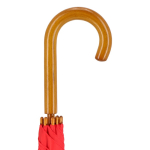 Paraplu in diverse kleuren met gebogen houten handvat Ø103 kleur rood vijfde weergave