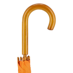 Paraplu in diverse kleuren met gebogen houten handvat Ø103 kleur oranje vijfde weergave