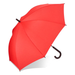 Paraplu in meerdere kleuren met zwart gebogen handvat Ø105 kleur rood