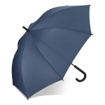 Paraplu in meerdere kleuren met zwart gebogen handvat Ø105 kleur donkerblauw