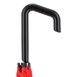 Klassieke paraplu met origineel zwart geometrisch handvat Ø103 kleur rood zesde weergave