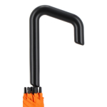 Klassieke paraplu met origineel zwart geometrisch handvat Ø103 kleur oranje zesde weergave