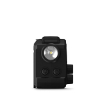 Draagbare zonne-energie radio met zaklamp en nood-powerbank kleur zwart vierde weergave