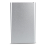 Powerbank van gerecycled aluminium in diverse kleuren 4.000 mAh kleur zilver tweede weergave