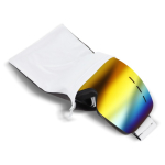 Sportbril ideaal voor skiën en snowboarden met verstelbare band kleur wit