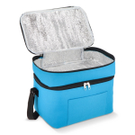 Koeltas met dubbel compartiment en voorvak 12 L kleur lichtblauw tweede weergave