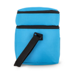 Koeltas met dubbel compartiment en voorvak 12 L kleur lichtblauw zesde weergave