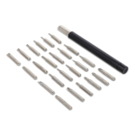 Gereedschapsset voor het repareren van elektronische apparaten kleur grijs vierde weergave