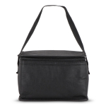 Koeltas met aluminium voering aan de binnenkant voor 6 blikjes kleur zwart derde weergave