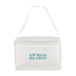 Koeltas met aluminium voering aan de binnenkant voor 6 blikjes met afdrukgebied