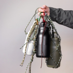 Thermofles van gerecycled roestvrij staal met klikdop 500 ml kleur olijfgroen tweede weergave