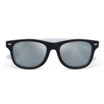 Tweekleurige zonnebril met UV400 gepolariseerde lenzen kleur wit tweede weergave