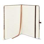 Notitieboek met kaft van kurk en koffiedik A5 met gelijnde bladzijden kleur naturel vierde weergave