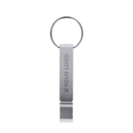 Aluminium sleutelhanger met flesopener en blikopener met afdrukgebied