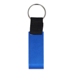 3-in-1 flesopener sleutelhanger van gekleurd aluminium kleur blauw tweede weergave