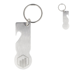 Stalen te graveren sleutelhanger flesopener Multifuntional