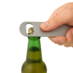 Flesopener van roestvrij staal om te personaliseren kleur zilver tweede weergave