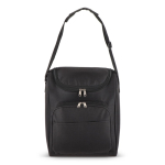 Koeltas met aluminium voering en dubbel compartiment 13 L kleur zwart derde weergave