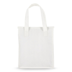 Kleine koeltas om mee te nemen met aluminium voering kleur wit vierde weergave