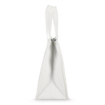 Kleine koeltas om mee te nemen met aluminium voering kleur wit vijfde weergave