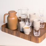 Thermoskan met kenmerkend gestreept design 1,5 L kleur bruin tweede weergave