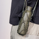 Thermofles van gerecycled staal met drukknoopsluiting 500 ml kleur olijfgroen derde weergave