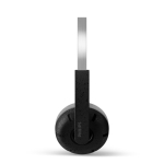 Hoofdtelefoon met retrodesign van het merk Phillips kleur zwart derde weergave