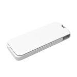 Custom made USB stick, draaibare metalen clip, gemaakt in Europa kleur wit