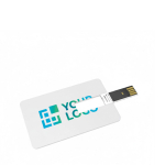 Custom made ultradunne USB Card, gemaakt in Europa kleur wit met afdrukgebied